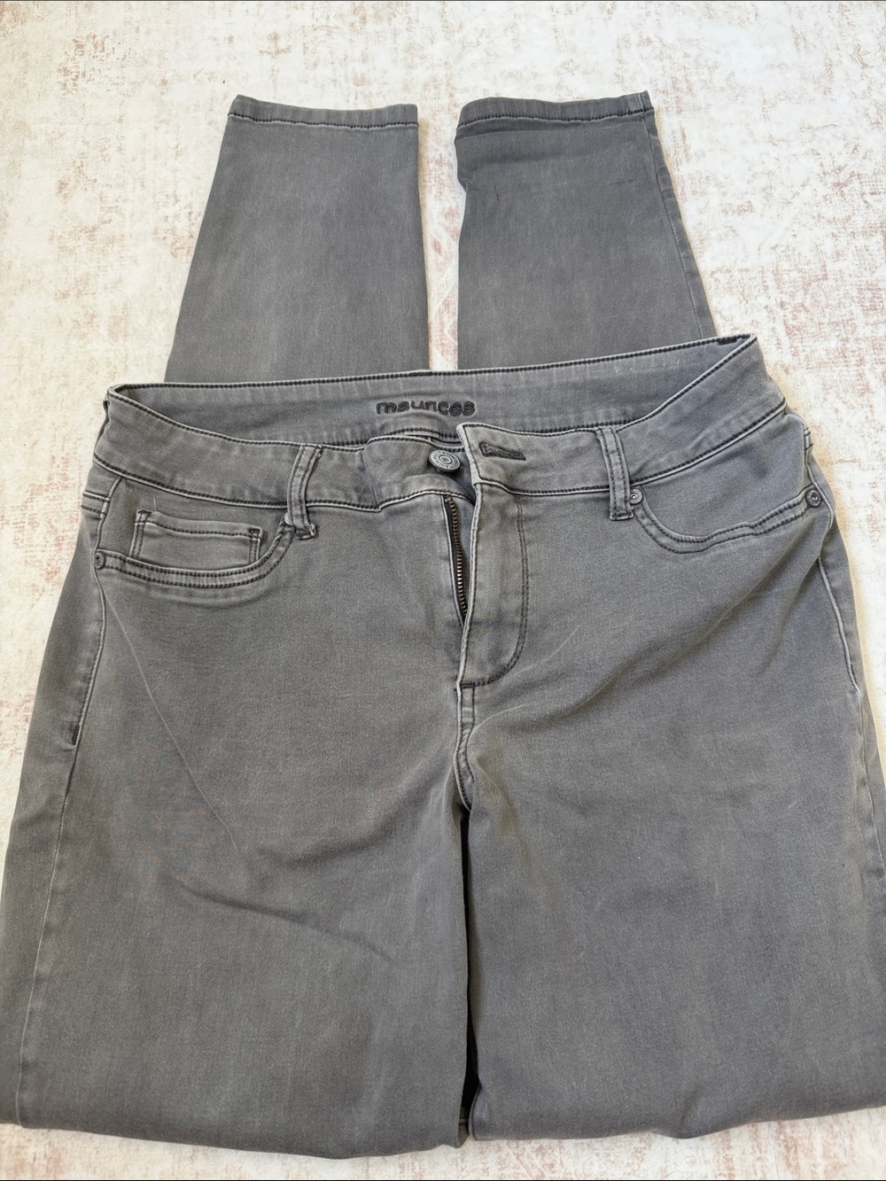 Maurices Gray Skinny Stretch Pants